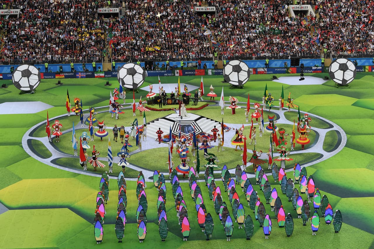 La coreografía fue espectacular a pesar de lo corta que fue la ceremonia.