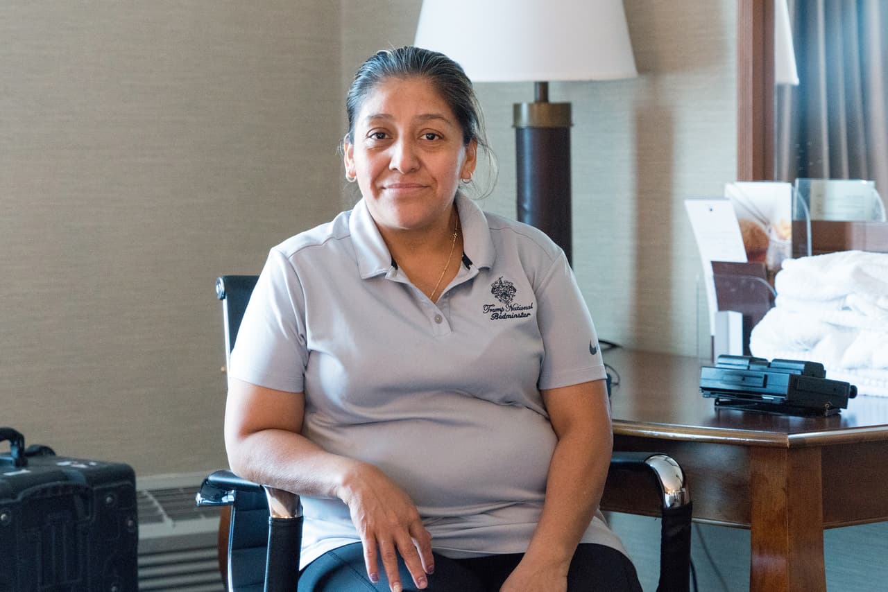 Victorina Sanán Morales, de nacionalidad guatemalteca, trabajó como mucama indocumentada de Trump y su familia en el club de golf de New Jersey.