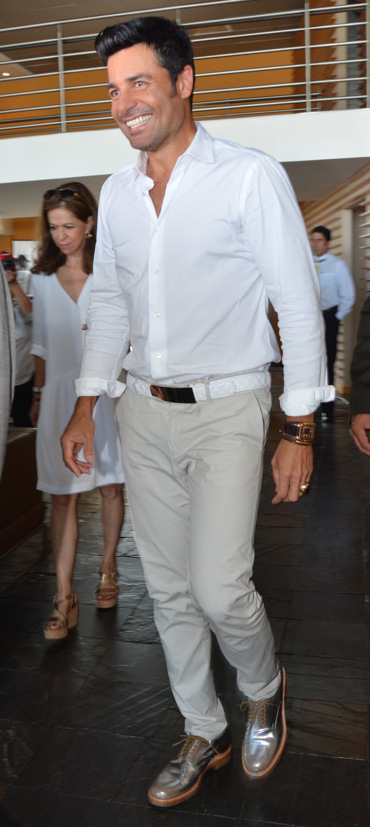 Chayanne es uno de los cantantes que cuida cada detalle de su imagen, aún cuando no está en un escenario.