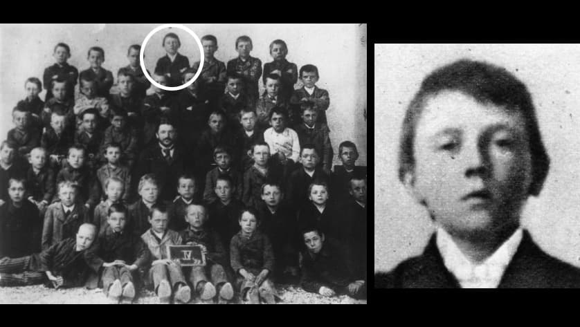 La nueva luz que arrojan las cartas obligó al profesor emérito de Historia de la Universidad Johannes Kepler de Linz, Austria, a revisar tesis anteriores sobre la vida de la familia. Los resultados
<b>presentan "una nueva imagen del joven Adolf Hitler"</b>, dijo Sandgruber a la agencia EFE. En la imagen, un Adolf Hitler pequeño junto a sus compañeros de escuela en Lambach, Austria.