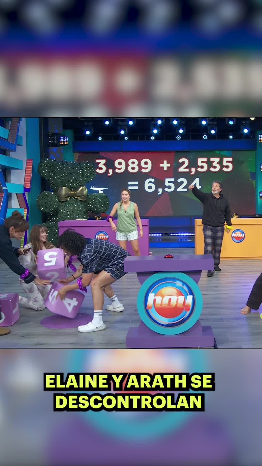 Elaine y Arath se descontrolan en el juego de Hoy