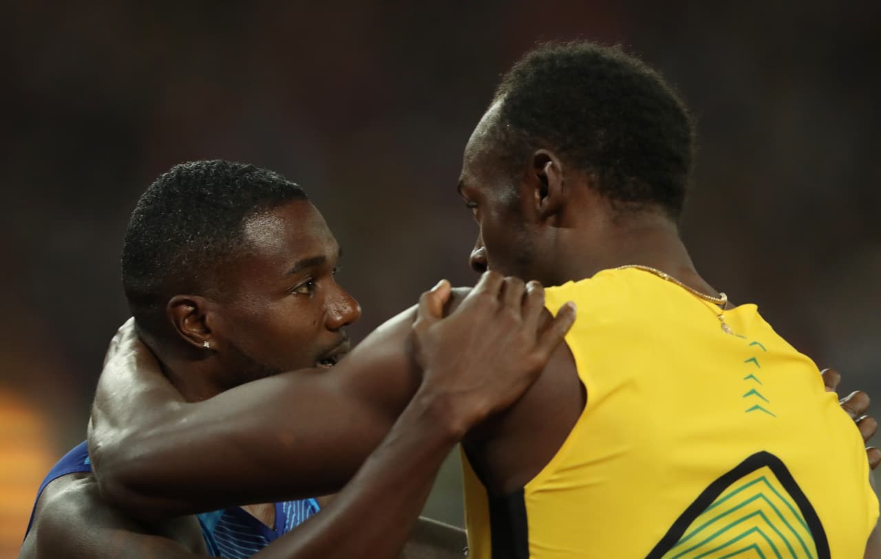 Justin Gatlin volvió a ser abucheado, ahora en la ceremonia de entrega de medallas