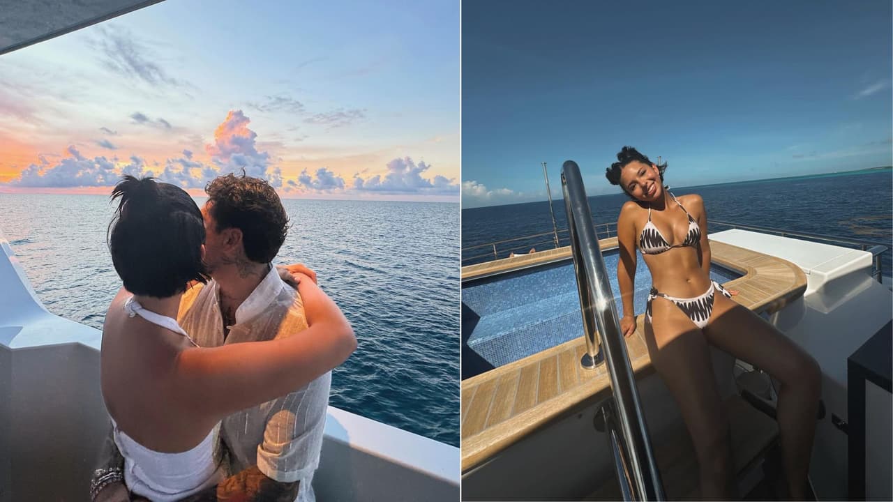 Nodal mostró parte de sus vacaciones con Ángela Aguilar.