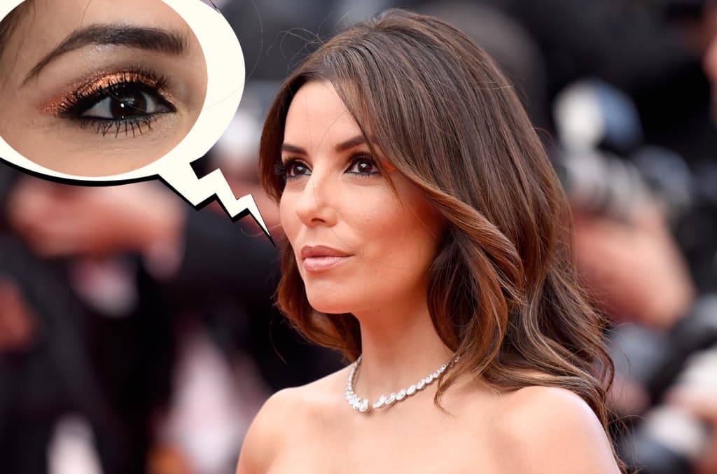 La saturación y la pigmentación de las sombras en tono cobre metálico que llevó Eva Longoria durante una alfombra roja nos encantan. Para destacar aún más su mirada le delinearon de negro todo el ojo y le aplicaron varias capas de rime. La piel se le ve perfecta a la actriz de 41 años. Si quieres fijar el tipo de ondas que lleva la actriz en el pelo usa, como ella, el famoso spray de pelo Elnett de L´Oréal Paris.