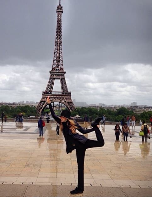Por supuesto, durante su viaje a París, tampoco se olvidó de hacerla.