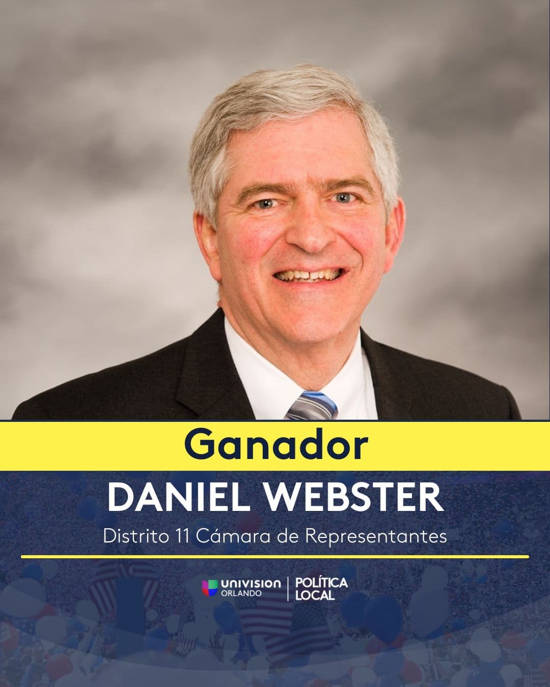Daniel Webster, republicano, ganador del Distrito 11.