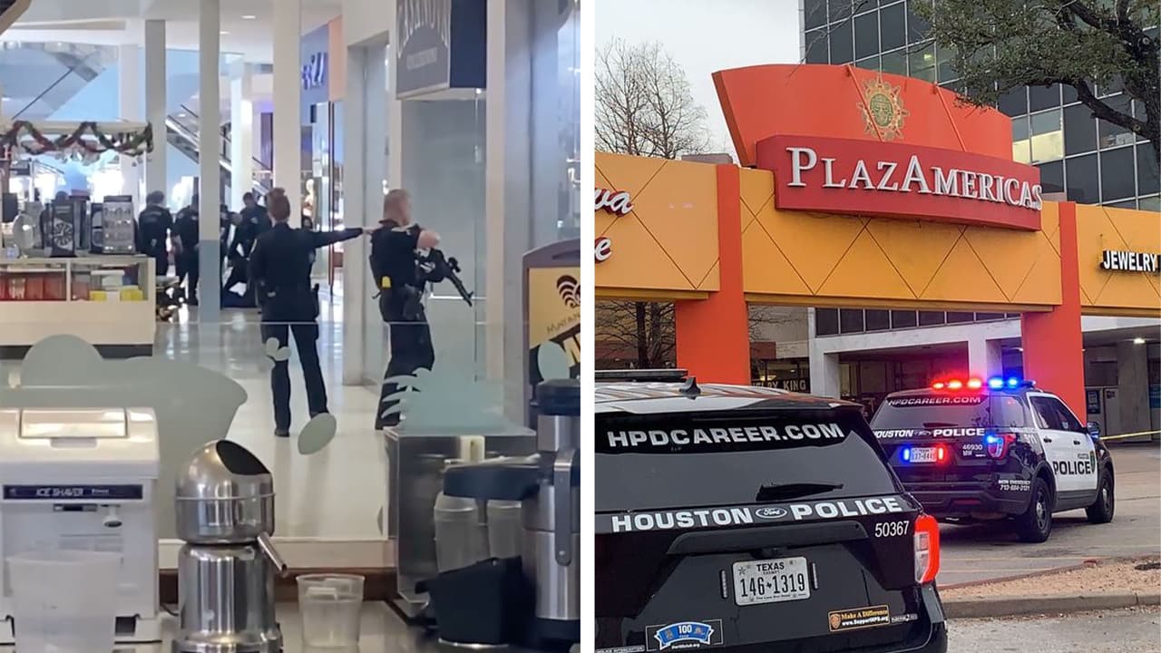 Muere un oficial y un sospechoso tras tiroteo en el centro comercial PlazAmericas de Houston