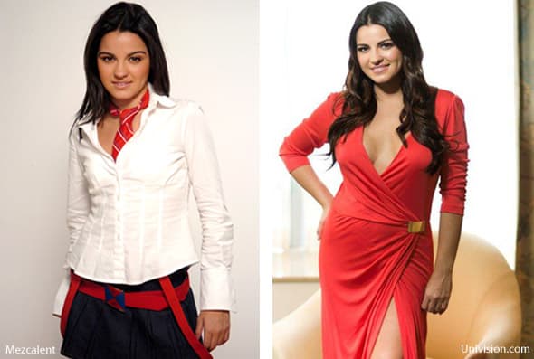 Otra ex RBD que ha cambiado por completo es Maite Perroni. De la chica tímida ya no queda nada, ahora es todo un bombón.