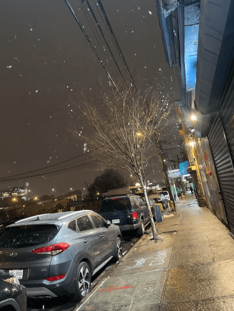 La nieve se anticipó desde la mitad de la semana pasada, por lo que los habitantes estaban preparados.