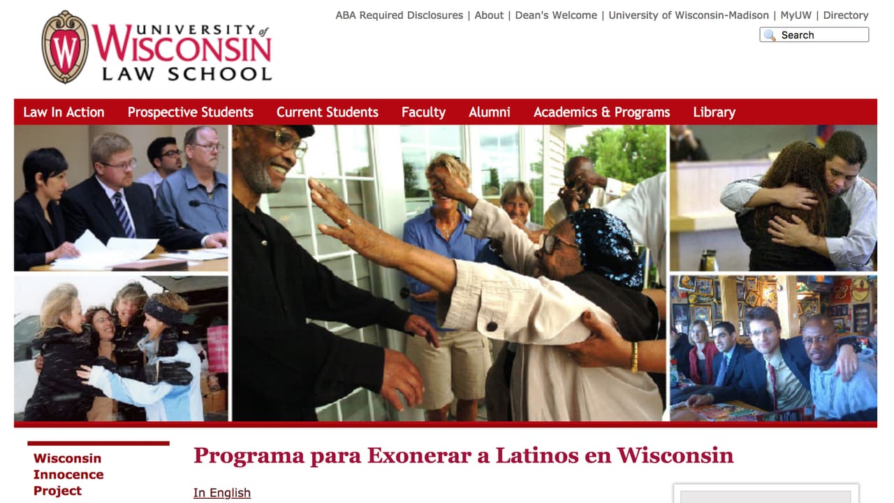 La página web del Proyecto Inocencia Wisconsin 
<a href="https://law.wisc.edu/fjr/clinicals/ip/index.html">ofrece información en español e inglés </a>sobre cómo solicitar su asistencia. Desde la cárcel, un preso que se considere inocente puede tener acceso en la biblioteca o enviar correo tradicional.