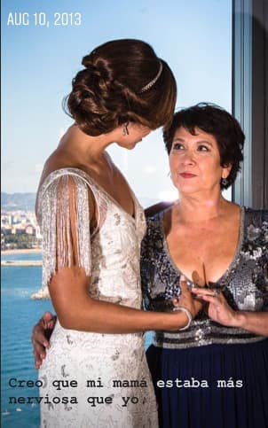 Un bello momento madre e hija.