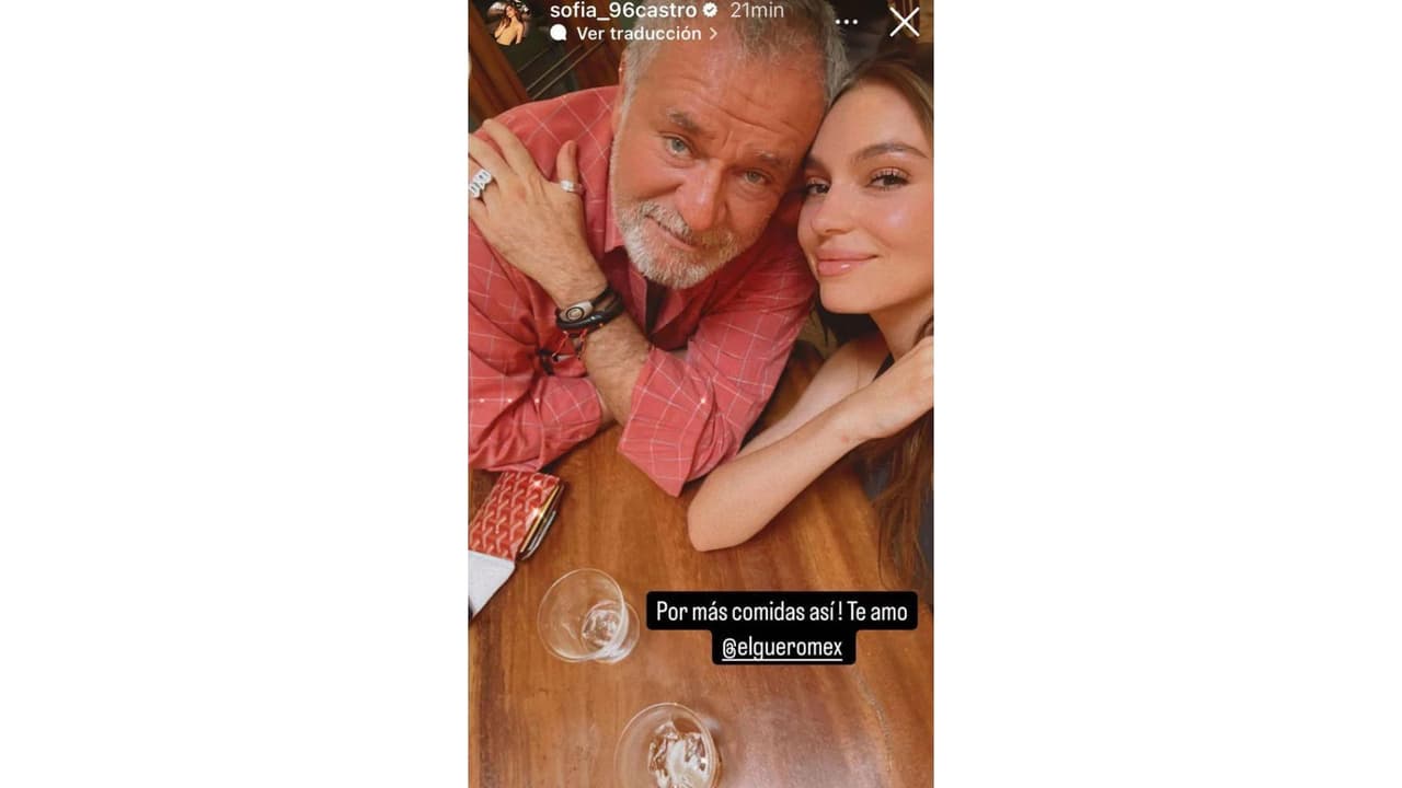 Sofía Castro presumió el especial detalle que su papá tuvo con ella.