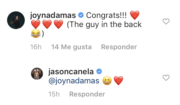 Ni tampoco para algunos de los amigos de hermano menor de Jencarlos Canela. Joy Huerta le escribió: "¡Felicidades! (El muchacho de atrás)", junto al emoji de risa.