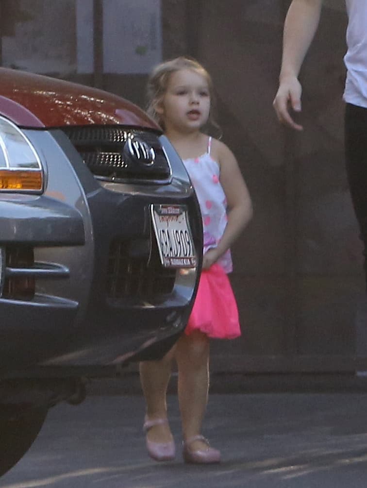 La más pequeña de la familia Beckham no necesita guardaespaldas.