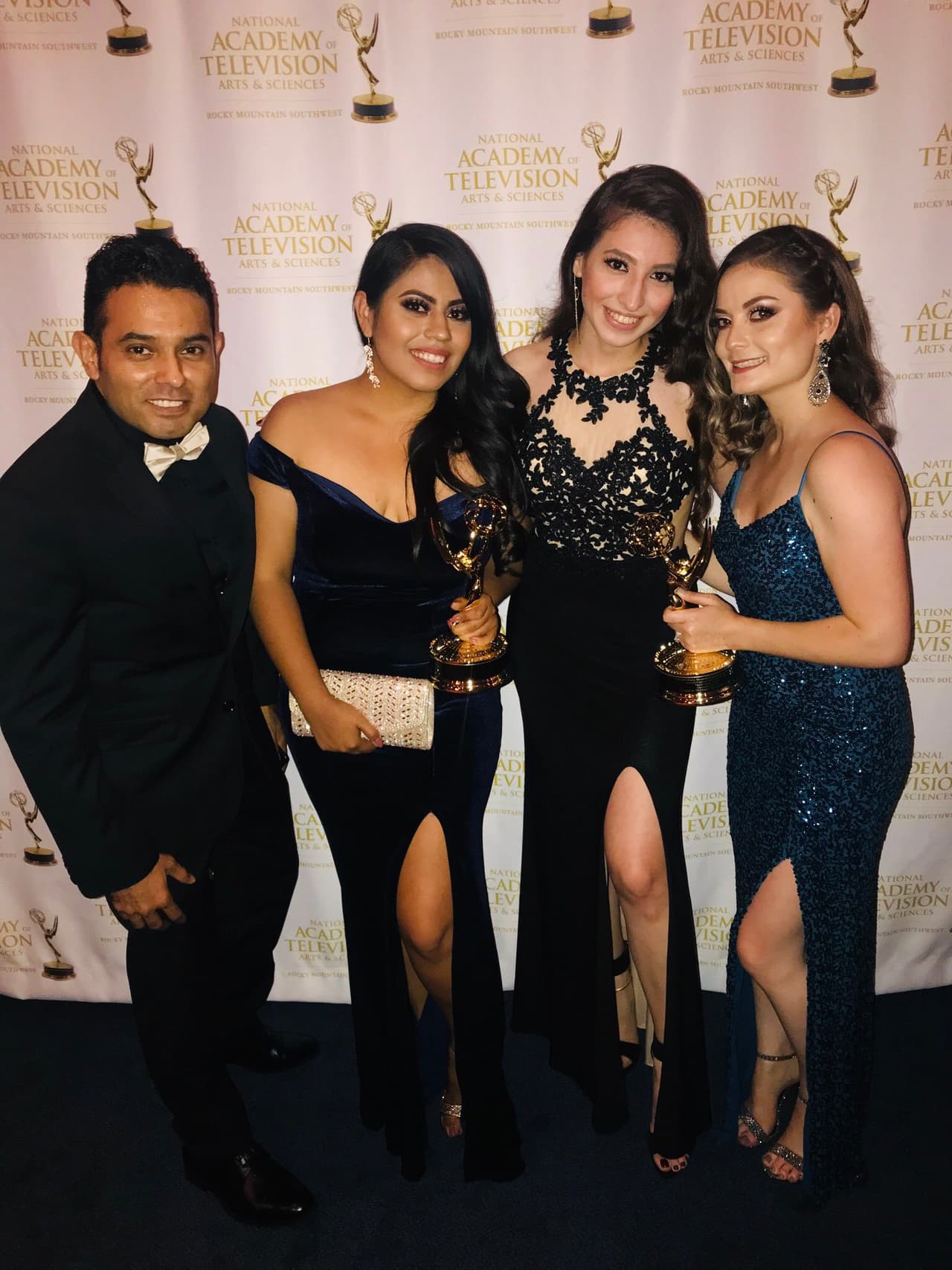El equipo de Univision Arizona; Miguel Calvillo, Liliana Salgado, Nicole Gutierrez y Sheila Varela.