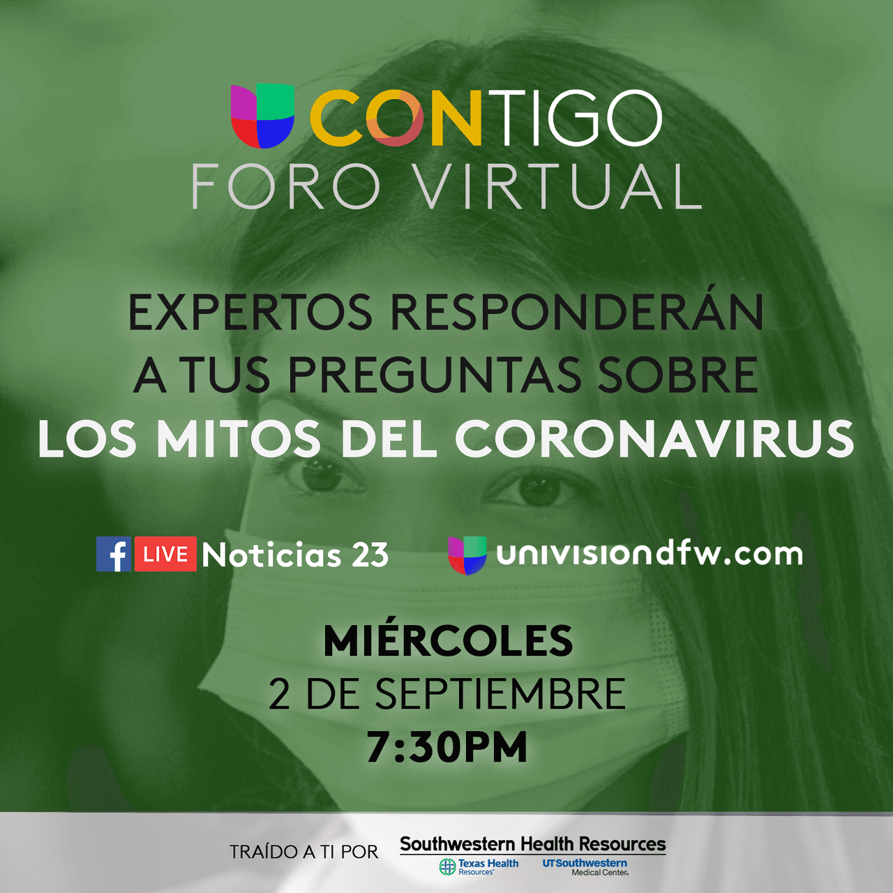 Univision 23 DFW realiza este miércoles un foro virtual denominado Los Mitos del Coronavirus