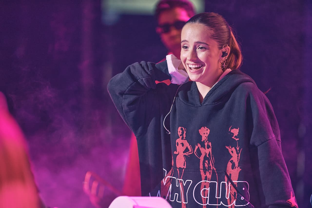 Evaluna en el primer día de ensayos de Premio Lo Nuestro 2024