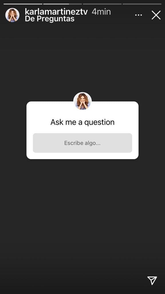 Así fue como Karla se dispuso a responder las preguntas que le llegaban.
