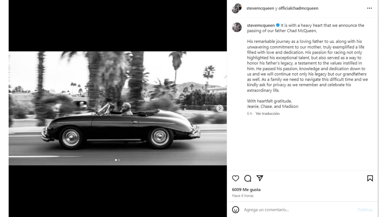 Así lo despidieron sus hijos.