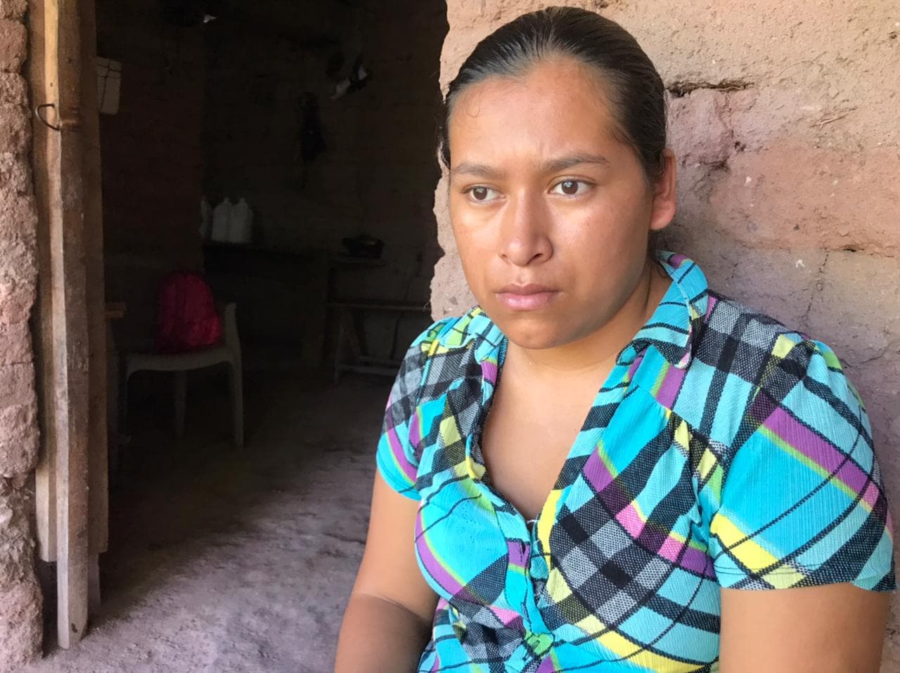 Lorena García Vásquez, de 23 años, la madre de Wilder, dice que no sabía que su su esposo Isidro iba a migrar en un trailer.