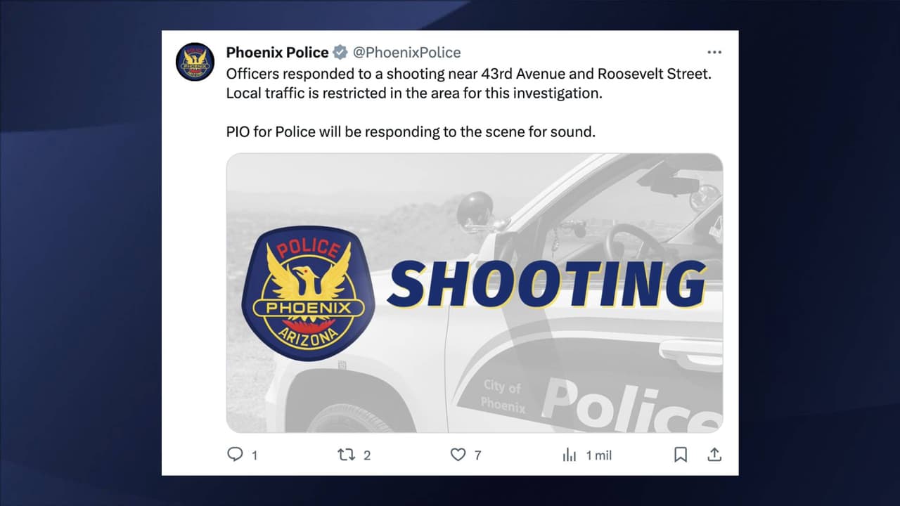 Tiroteo deja una persona sin vida y dos más en estado crítico al oeste de Phoenix