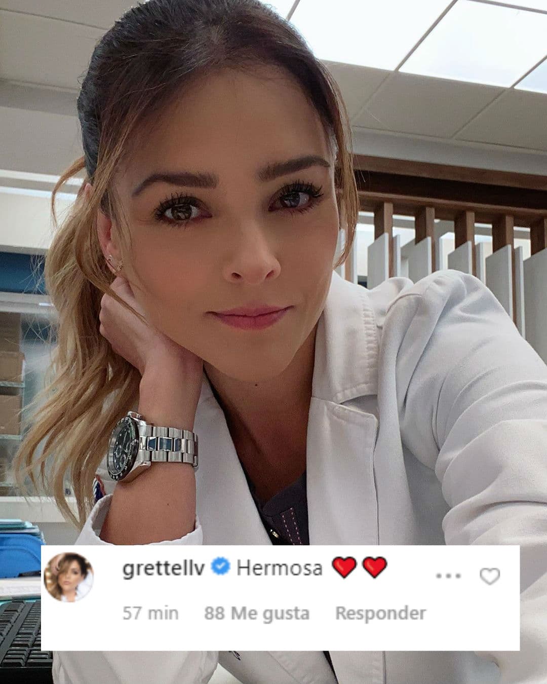 La reacción de los famosos a la fotografía no se hizo esperar, una de ellas fue Grettell Valdez quien dijo que Kira está “hermosa”.