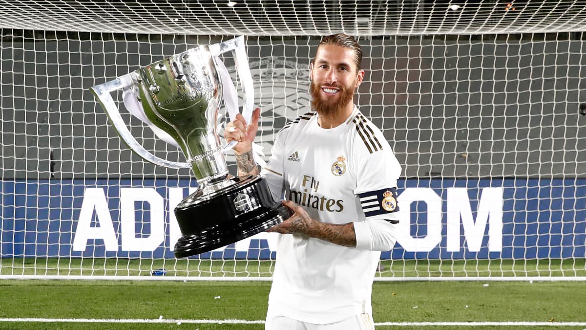 Sergio Ramos dedica el título del Real Madrid a los afectados por el COVID-19