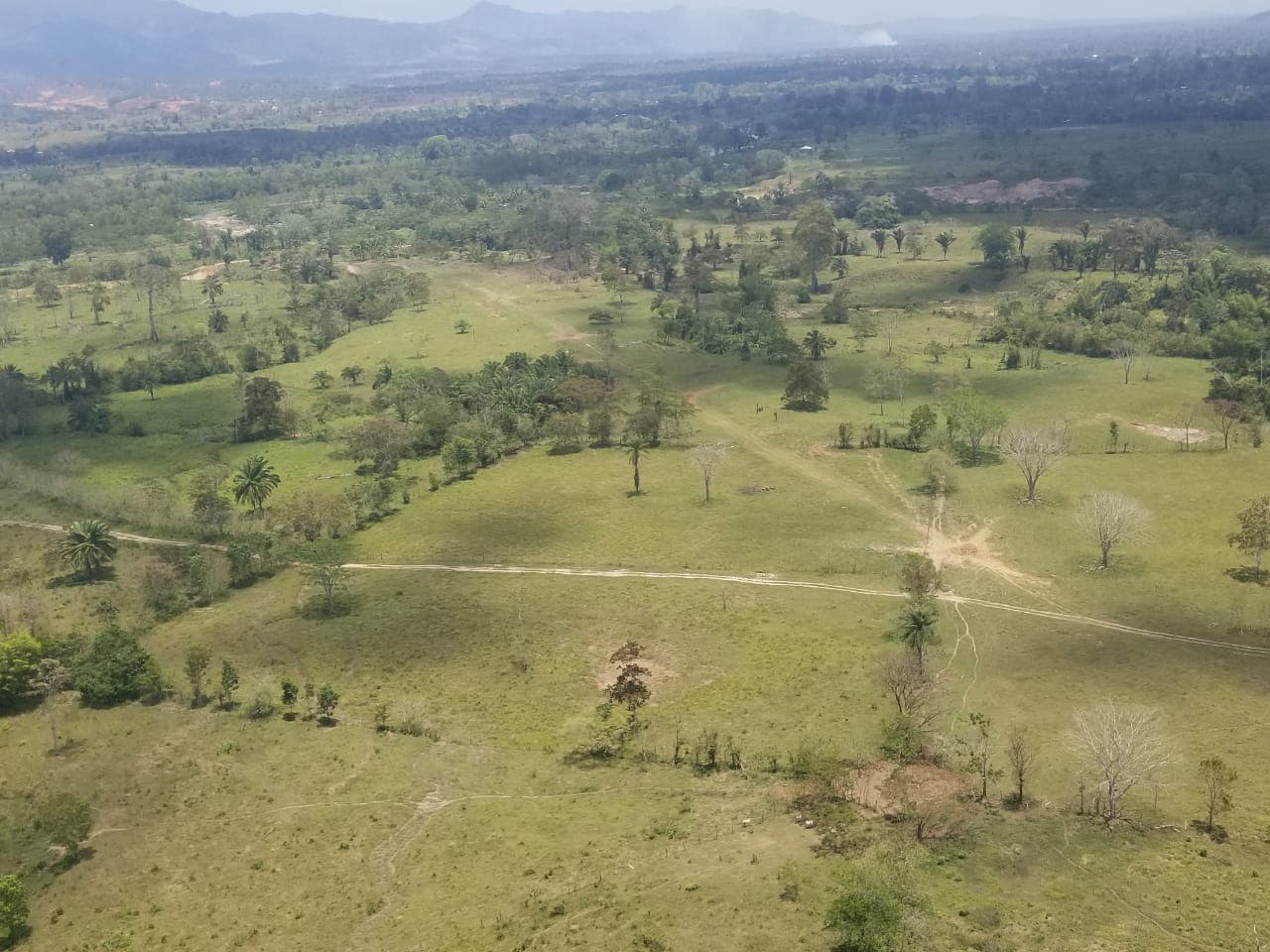 A clandestine airstrip used by drug traffickers in the department of Gracias a Dios, in eastern Honduras.