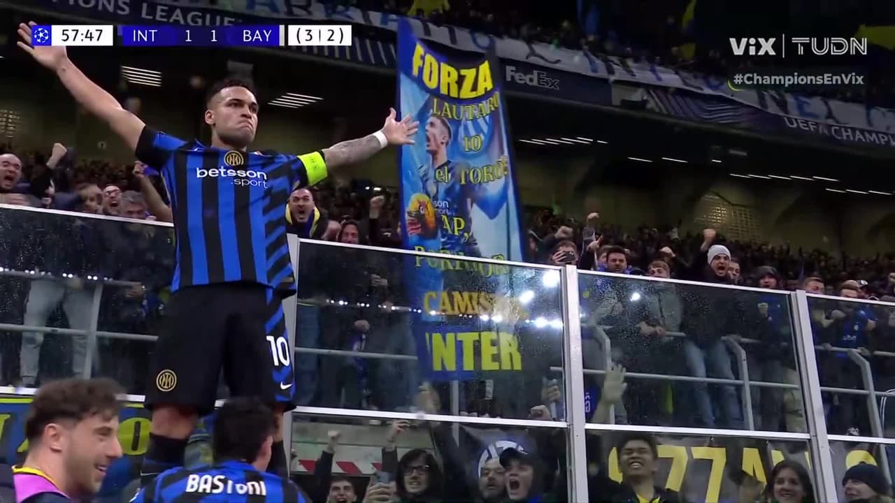 ¿Era mano? Lautaro Martínez aparece para el 1-1 del Inter ante Bayern
