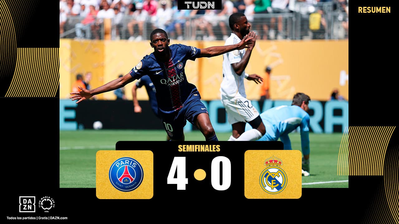 PSG elimina por goleada al Real Madrid del Mundial de Clubes 2025