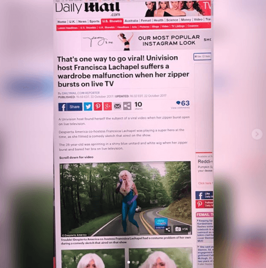 El Daily Mail en Inglaterra mostró esta imagen de la conductora. El video de Francisca ya se hizo viral.