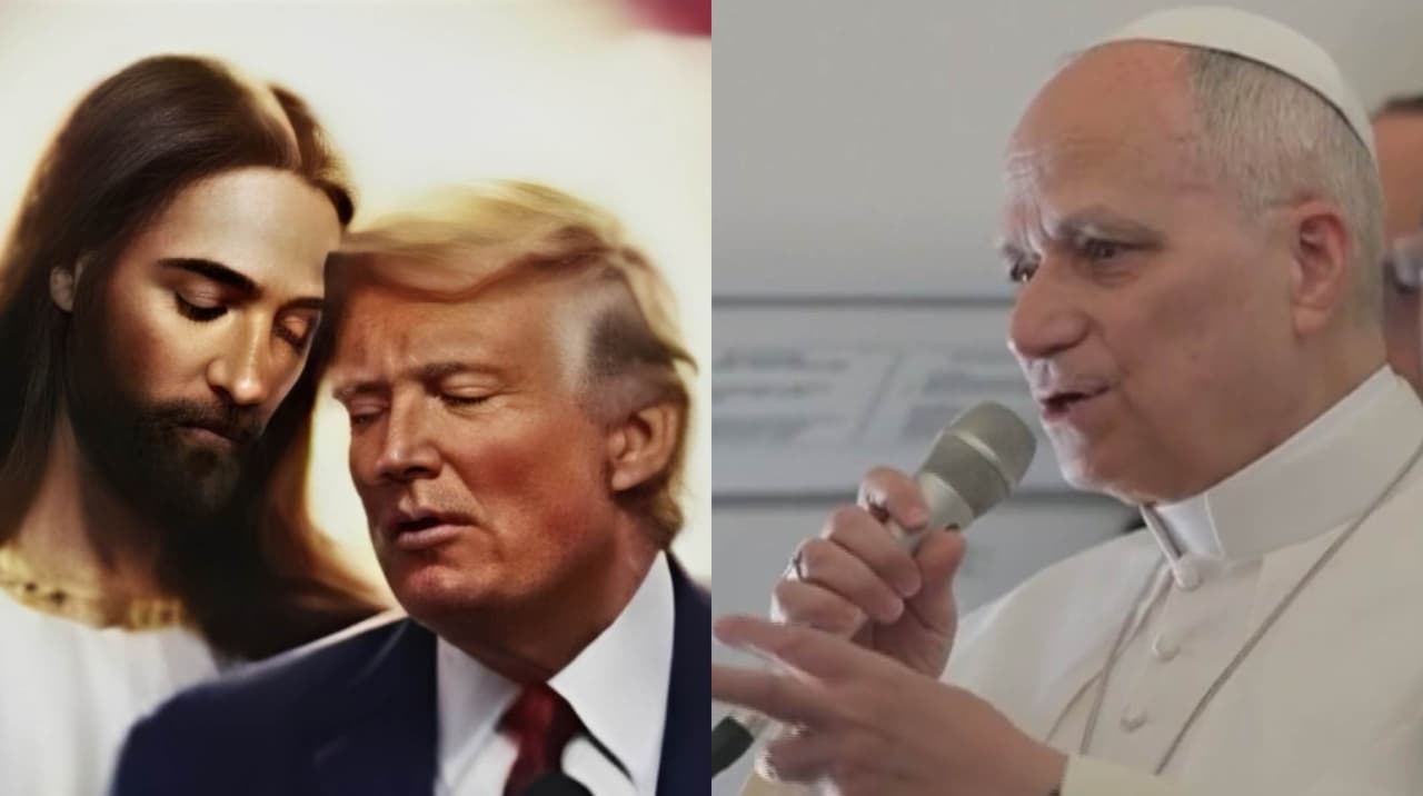Controversia de León XIV con Trump continúa, el presidente publica imagen de Jesús abrazándolo
