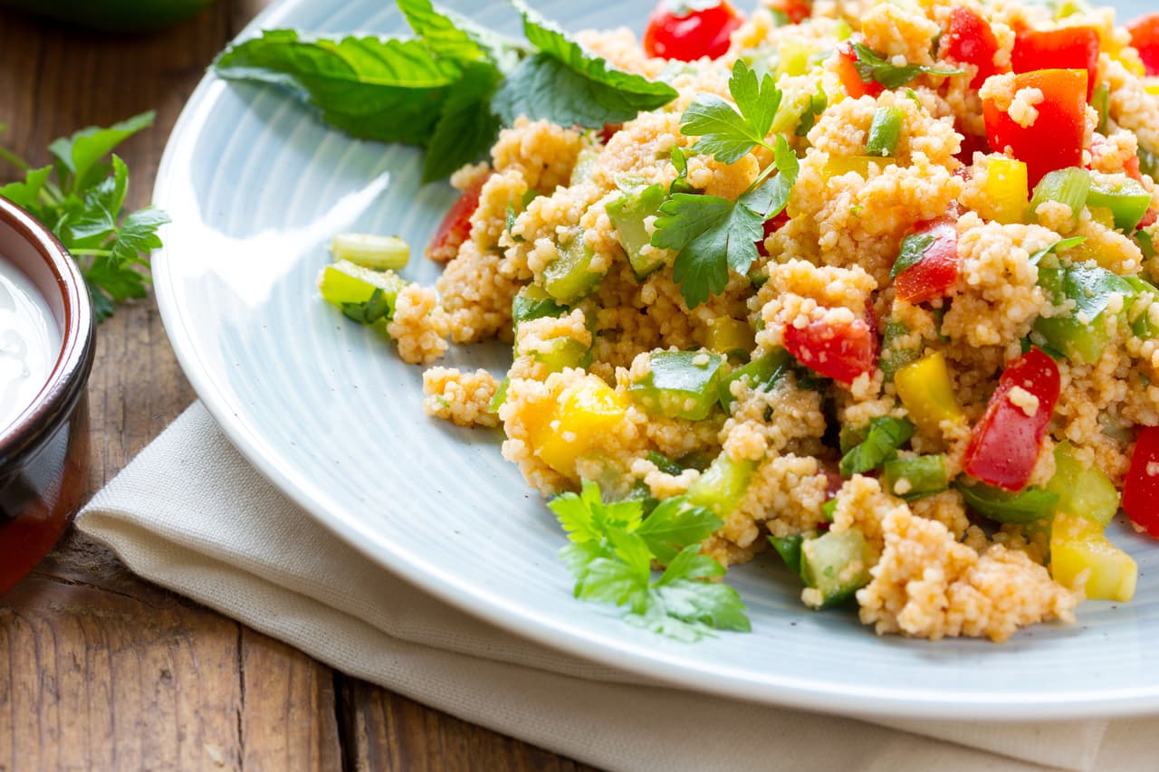  Couscous con salsa y vegetales asados | Reto 28