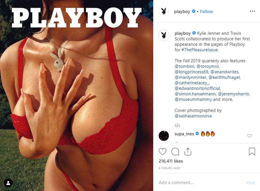 Travis Scott y Kylie Jenner forman una de las parejas más mediáticas de los últimos tiempos, y este mes de septiembre son la portada de la revista Playboy, en su versión de Estados Unidos.