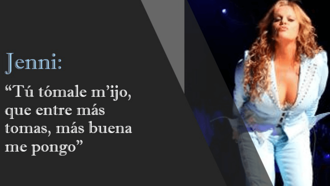 Cuando el ambiente comenzaba a calentarse, Jenni empezaba a divertirse con los caballeros.