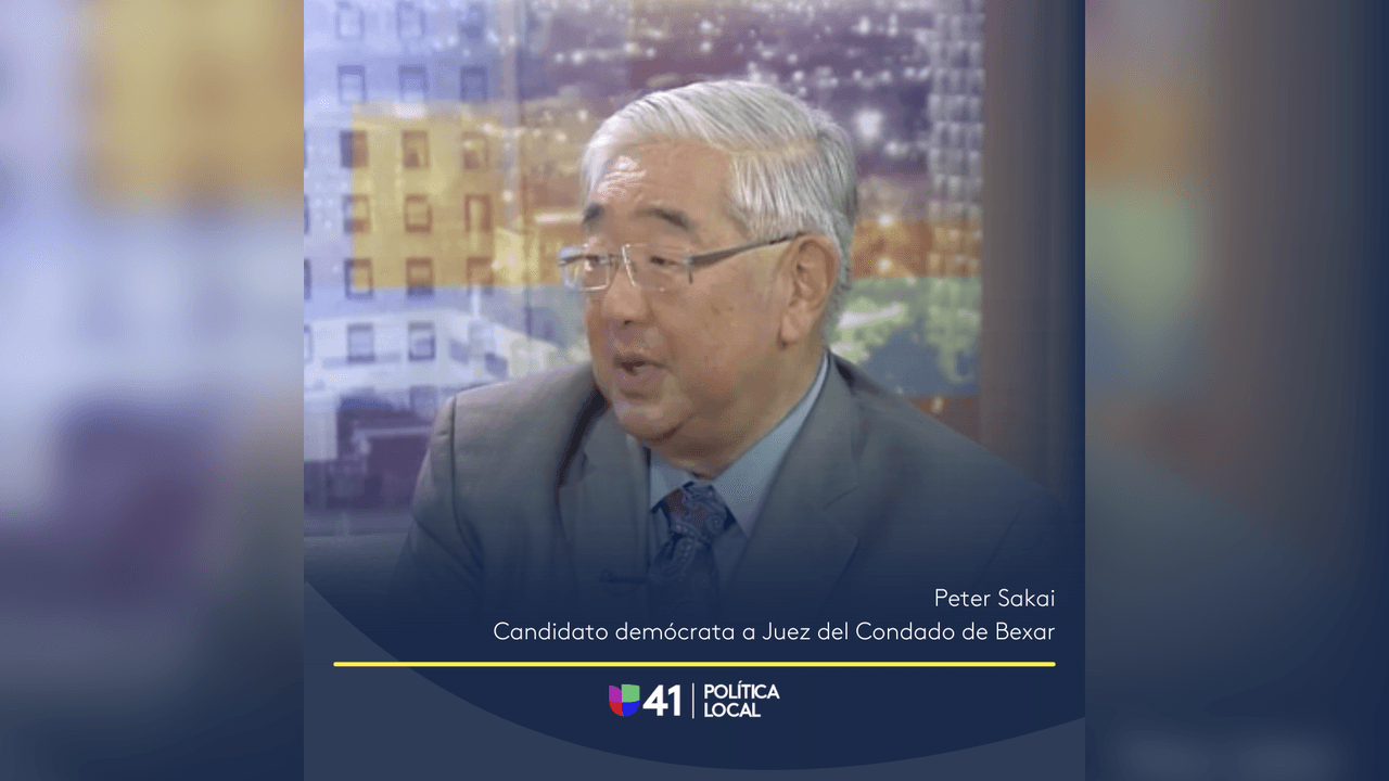 · Cree en la prohibición de armas militares de agresión para personas de 18 a 21 años.
<br>· Mejorar seguridad en fronteras, pero tratar a familias inmigrantes con “dignidad y respeto”.
<br>· Velar por más recursos para la salud mental.
<br>· Considera que las mujeres tienen derecho a decidir sobre su salud reproductiva.
<br>
<b>Aquí puedes <a href="https://www.univision.com/local/san-antonio-kwex/peter-sakai-busca-ser-juez-del-condado-bexar-por-el-partido-democrata-video" target="_blank">ver la entrevista</a> con Peter Sakai.</b>
