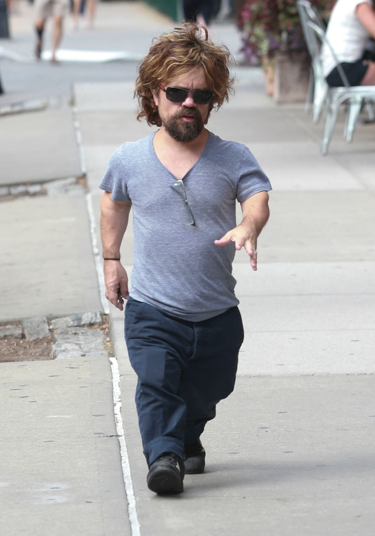 El famoso disfruta de los últimos días del verano.