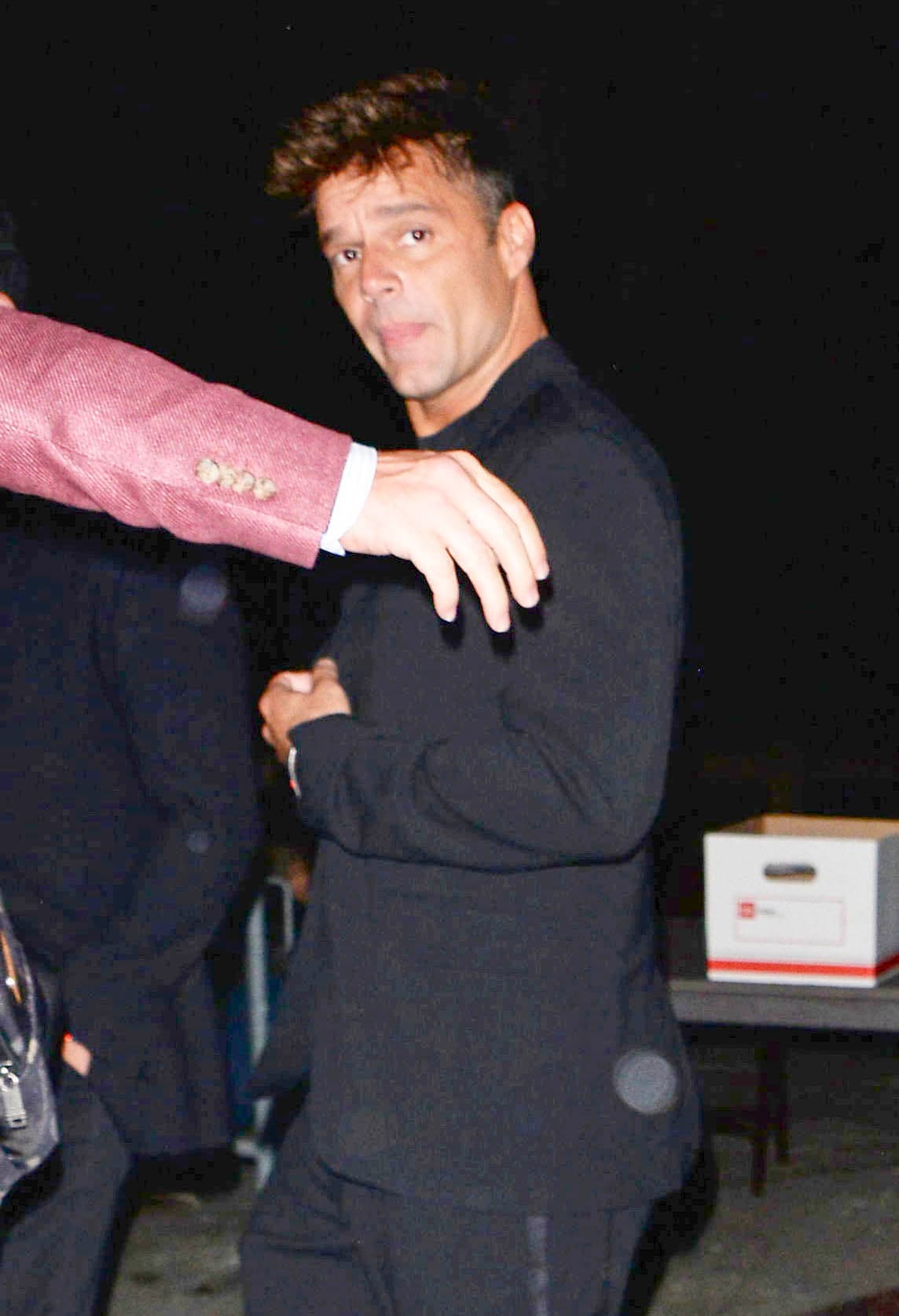 Ricky cantó en el evento de la demócrata.