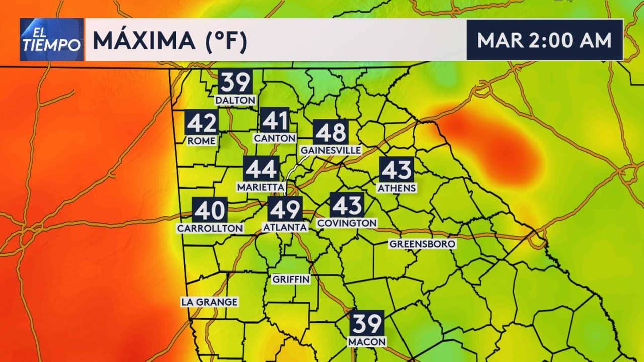 <b>Esta es la temperatura para las próximas horas</b>.