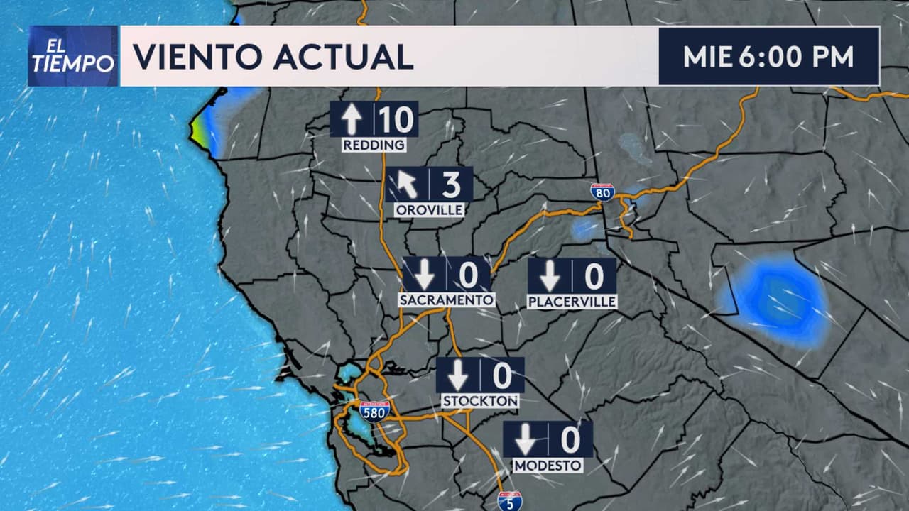 <b>Así estarán los vientos en las próximas horas</b>.