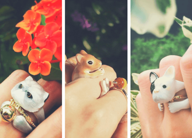 ¡Demasiado ADORABLES! Estos anillos se convierten en animales cuando los usas juntos