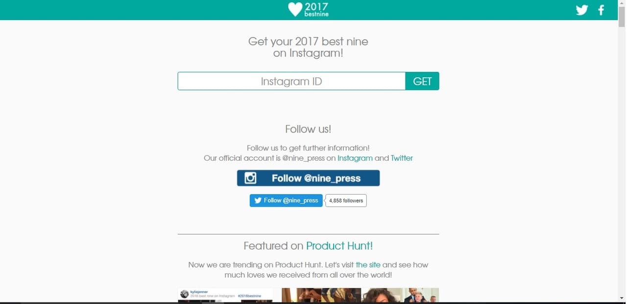 ¿Quieres recordar lo mejor del año? Consigue las #2017bestnine en Instagram así