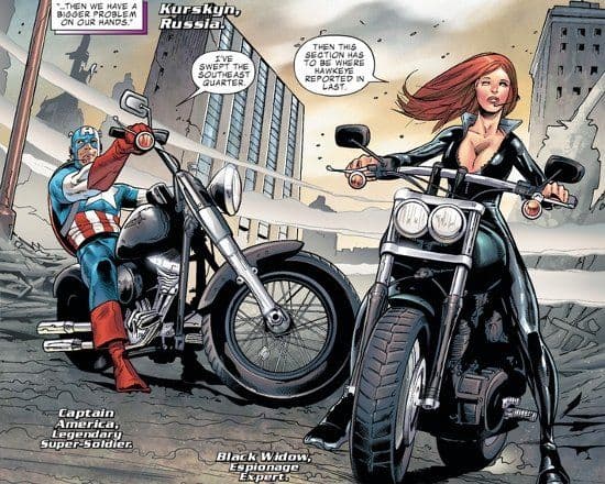 Black Widow, Captain America