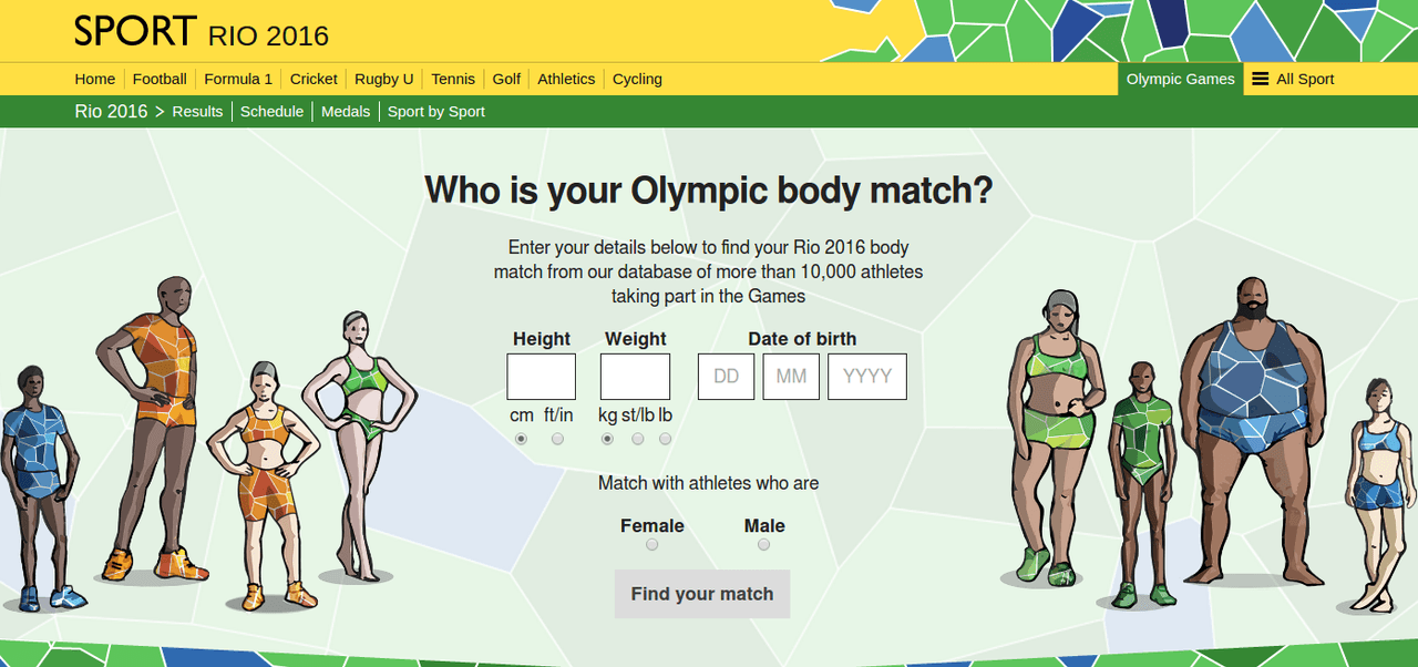 ¿A qué atleta olímpico te pareces físicamente? Descúbrelo y de paso infórmate un poco