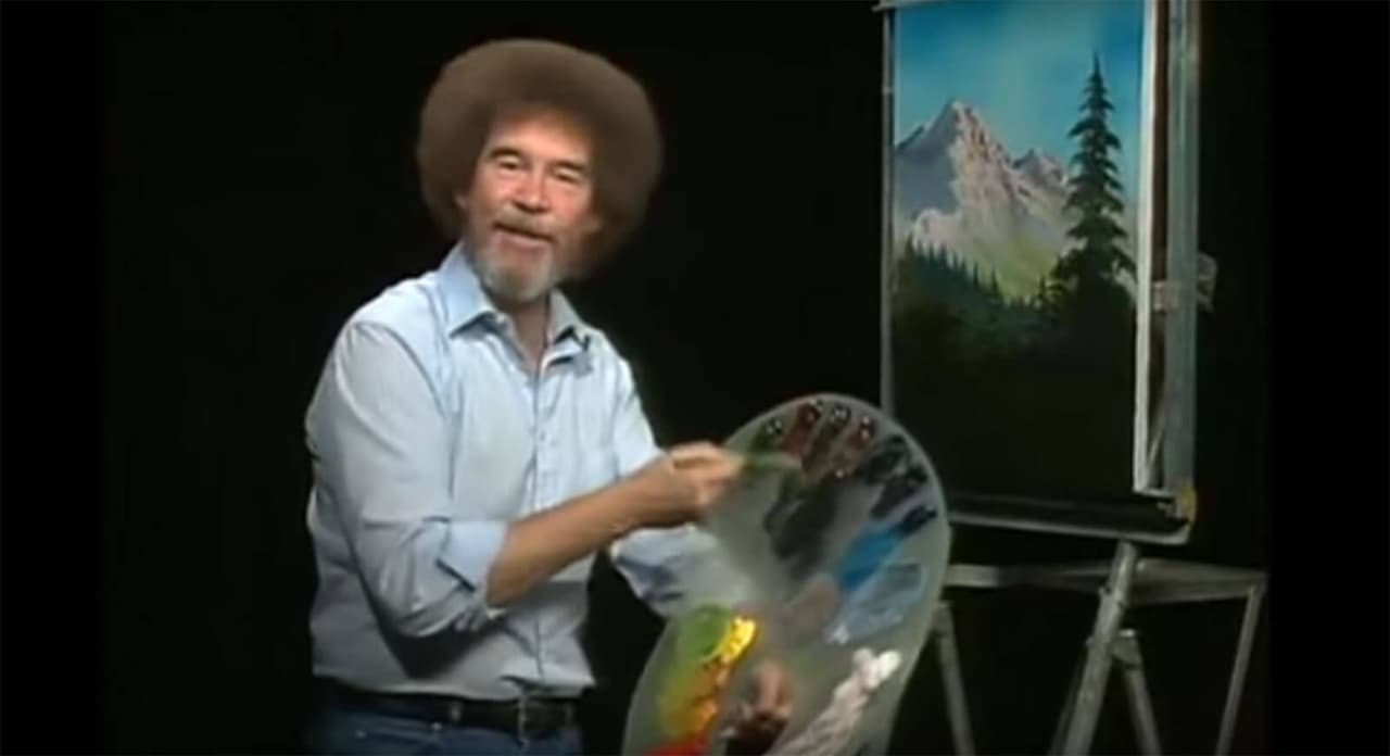 5 datos impresionantes que no conocías sobre el pintor Bob Ross (con todo y árboles felices)