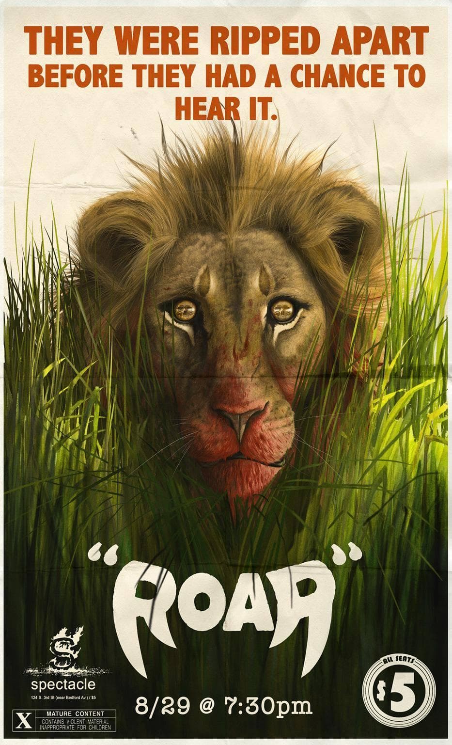 Roar, la película con el rodaje más peligroso y sangriento de la historia