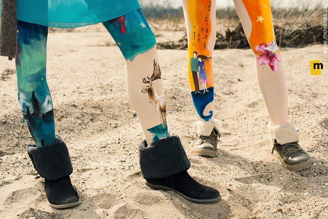 ¿Medias pintadas a mano que se ven ASÍ? No es un tatuaje, pero tú eres el lienzo