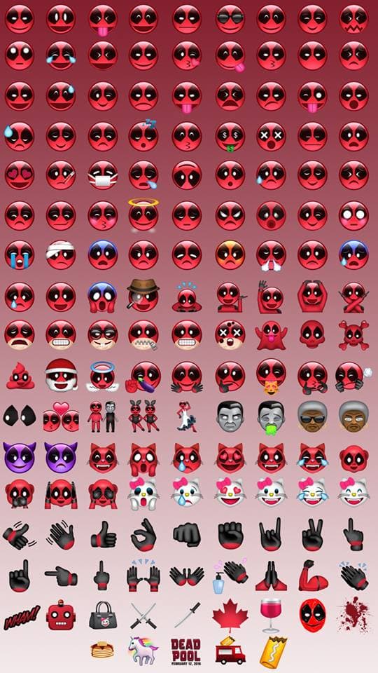Deadpool ya tiene sus propios emoticones. ¿Quieres verlos?