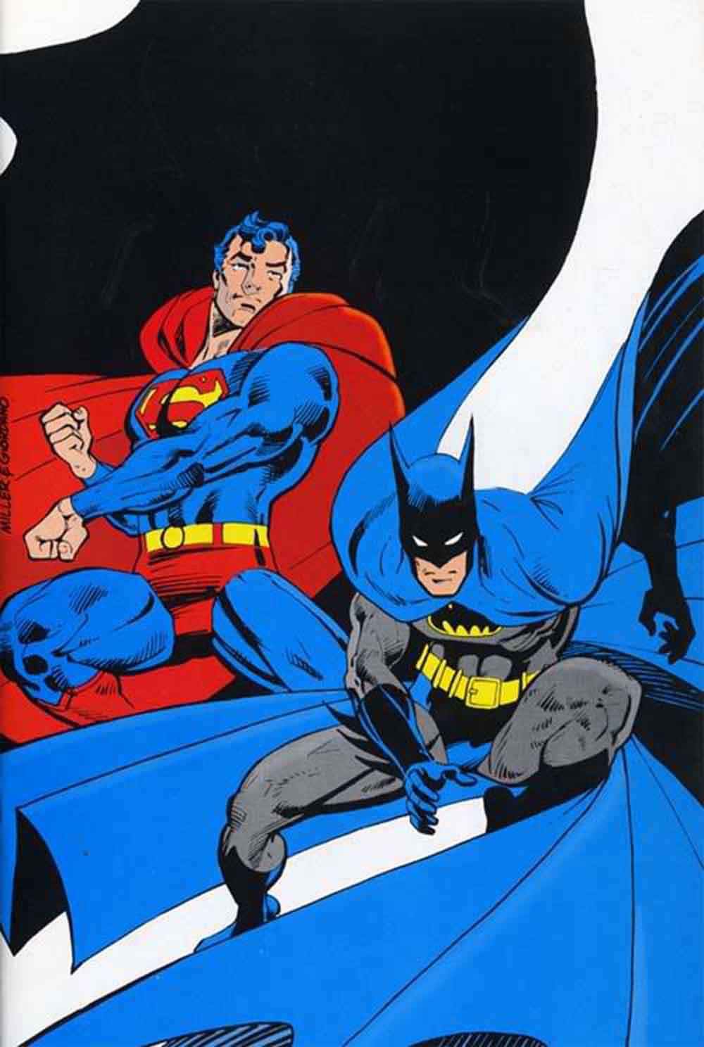 La evolución gráfica de Superman en los dibujos de Frank Miller