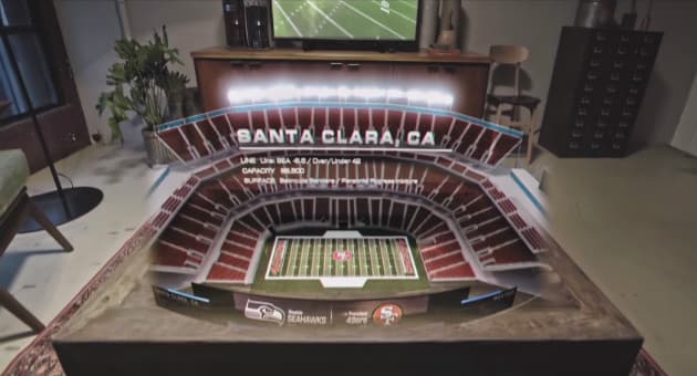 Así será ver el Super Bowl con tus amigos con el HoloLens de Microsoft